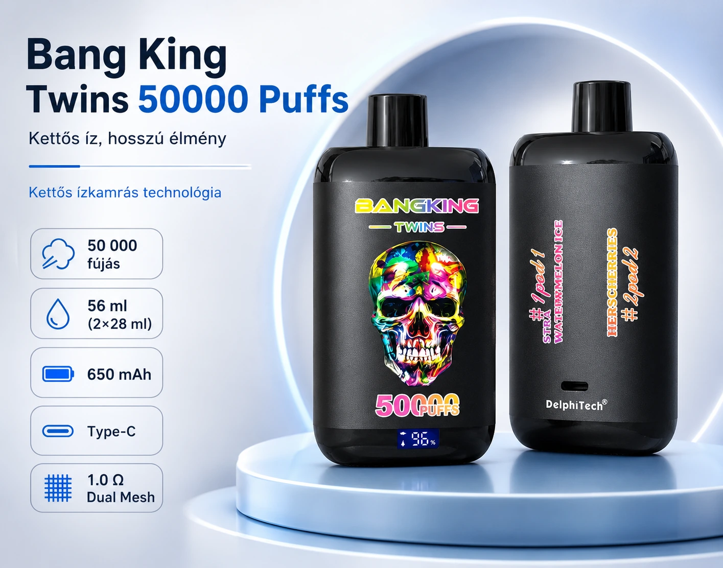 Bang King Twins 50K – termékáttekintés
