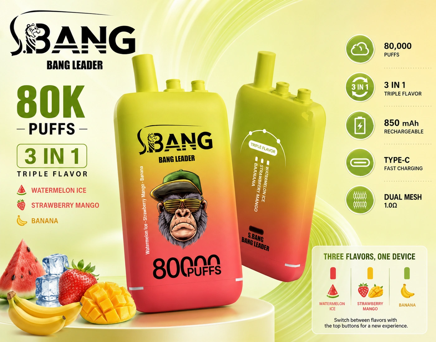 Bang Leader 80K 3in1 – termékáttekintés