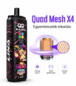 QQ BANG 180K 4in1 – négyszeres Mesh Coil felépítés