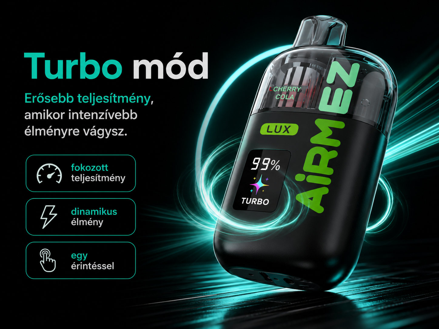 Airmez LUX 100K Puffs – Turbo mód