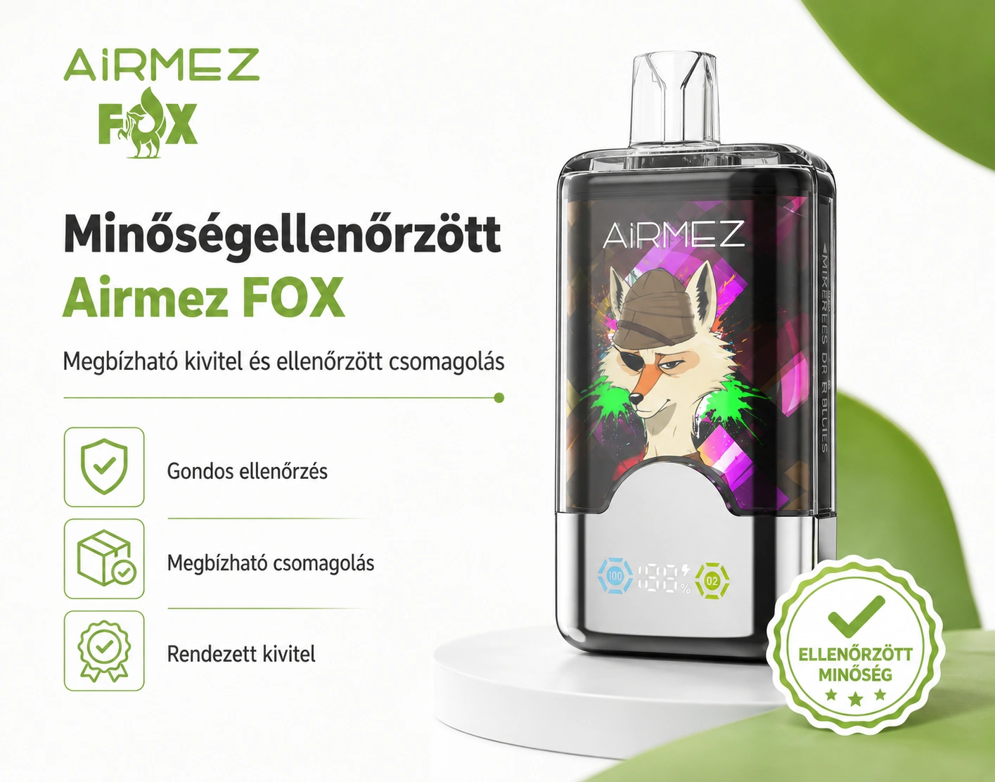 Airmez FOX 80K 2in1 – minőség-ellenőrzési grafika