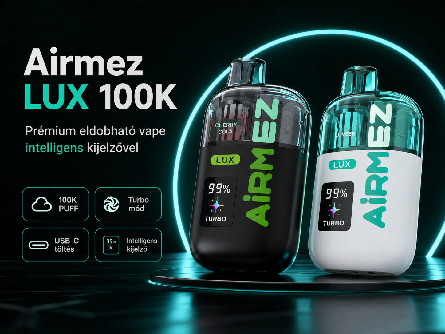 Airmez LUX 100K Puffs – termékáttekintés