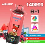Airmez FOX 140K 6in1 – Watermelon Ice / Bingo Crush / Mixed Berries ízkombináció