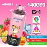 Airmez FOX 140K 6in1 – Dragonfruit Ice / Fruity Fusion / Raspberry Watermelon ízkombináció
