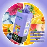 Airmez FOX 160K Puffs 8IN1 – Dragon Fruit Ice / Bingo Crush / Love 66 / Pineapple Mango Peach ízkombináció