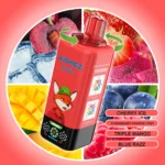 Airmez FOX 160K Puffs 8IN1 – Cherry Ice / Triple Mango / Blue Razz ízkombináció