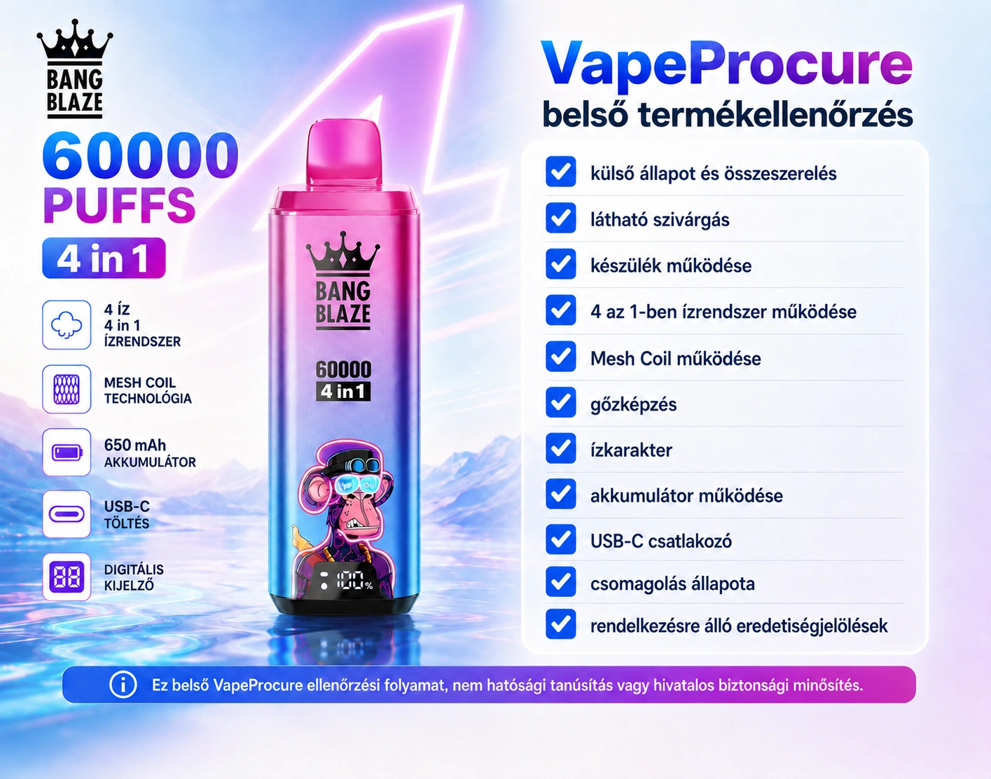 Bang Blaze 60K 4 az 1-ben – VapeProcure termékellenőrzés