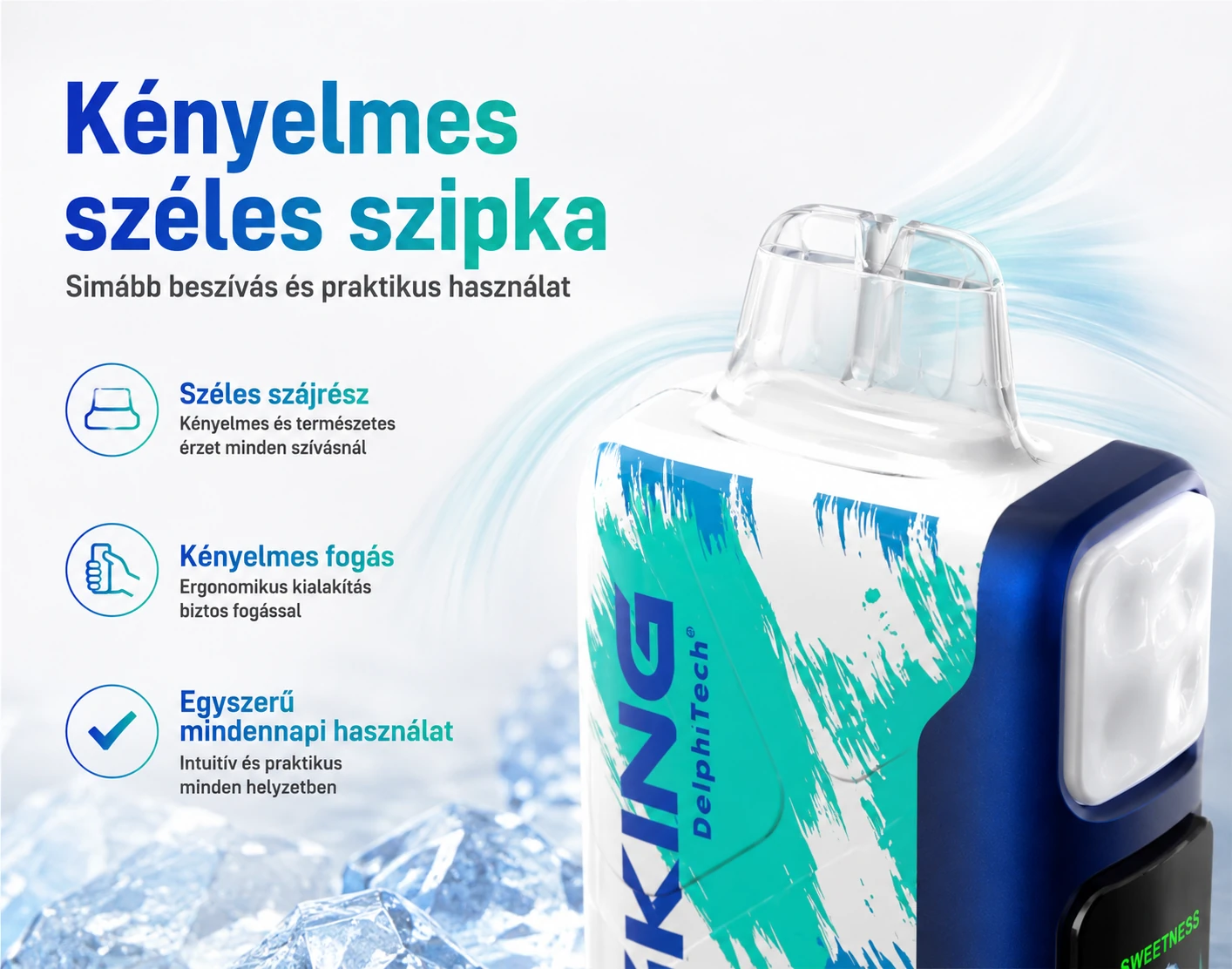 Bang King Ice Cool 60000 Puffs – széles szipka