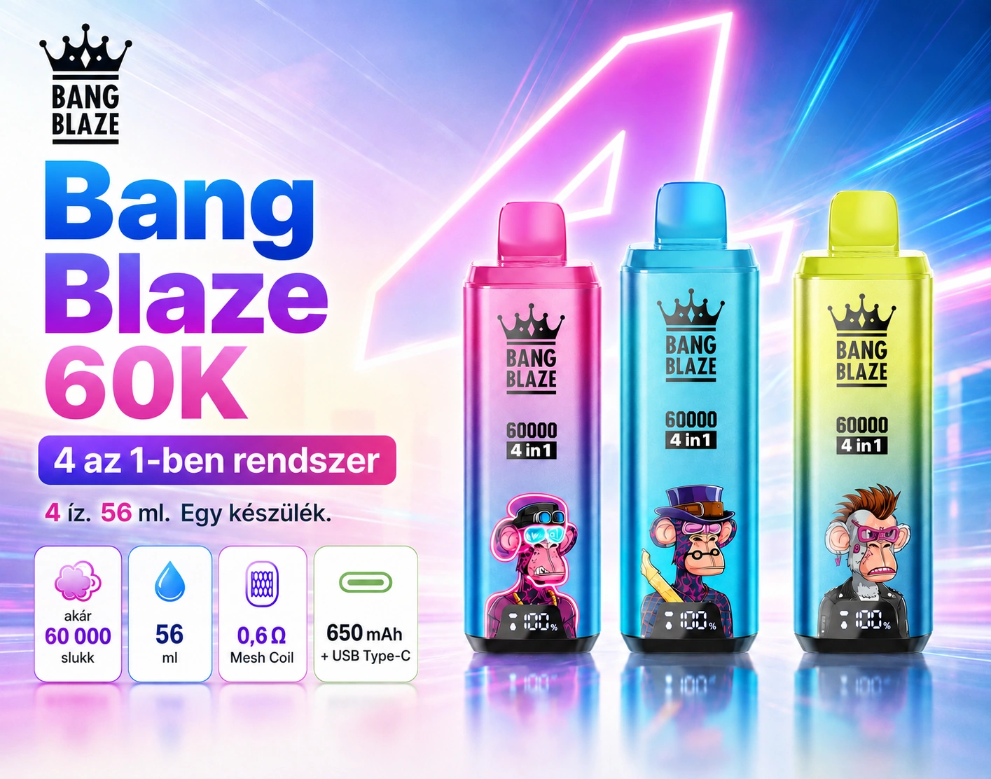 Bang Blaze 60K 4 az 1-ben – termékáttekintés