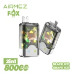 Airmez FOX 80K 2in1 – Grape Ice, Black Ice ízváltozat