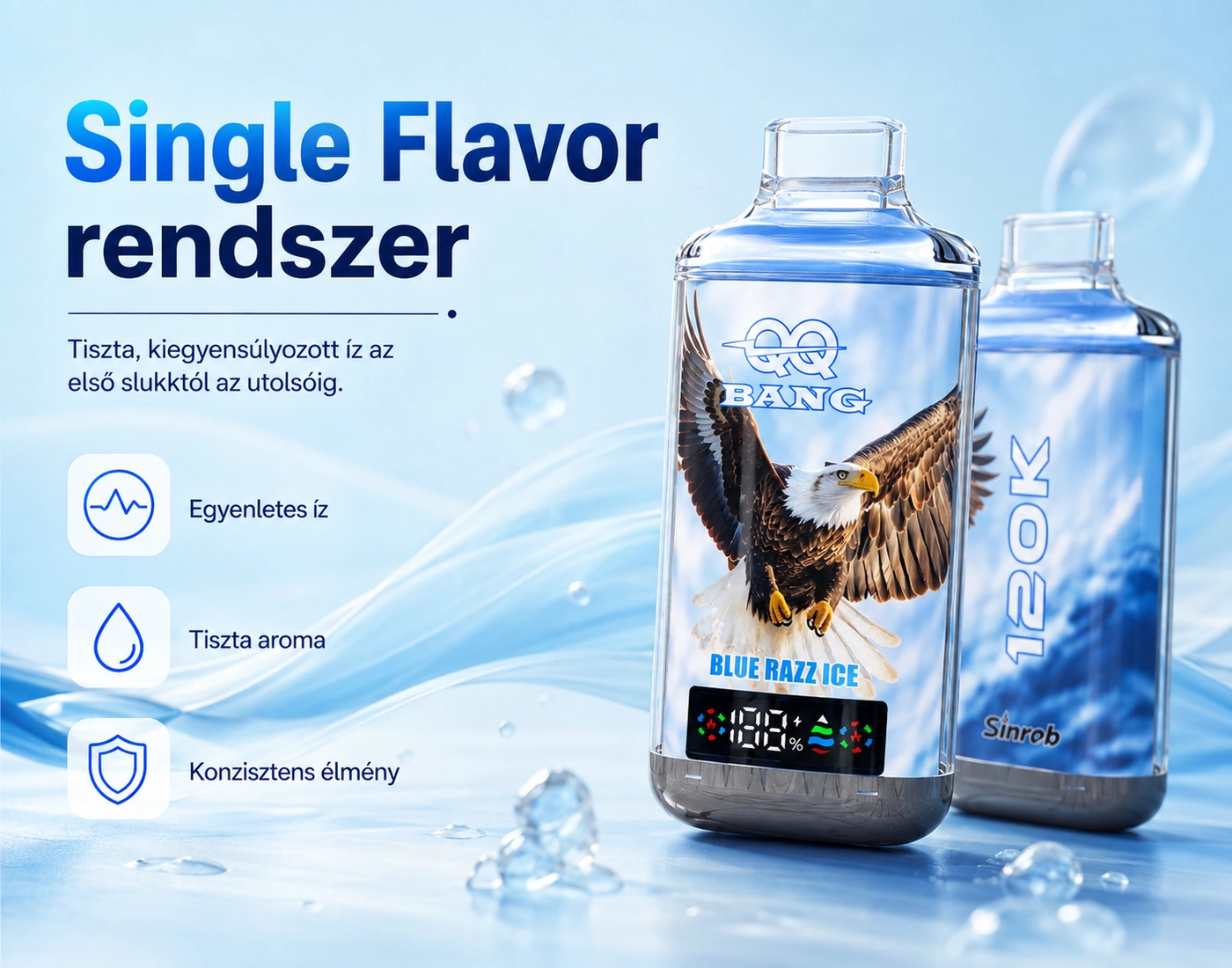QQ BANG 120K – egyízes rendszer