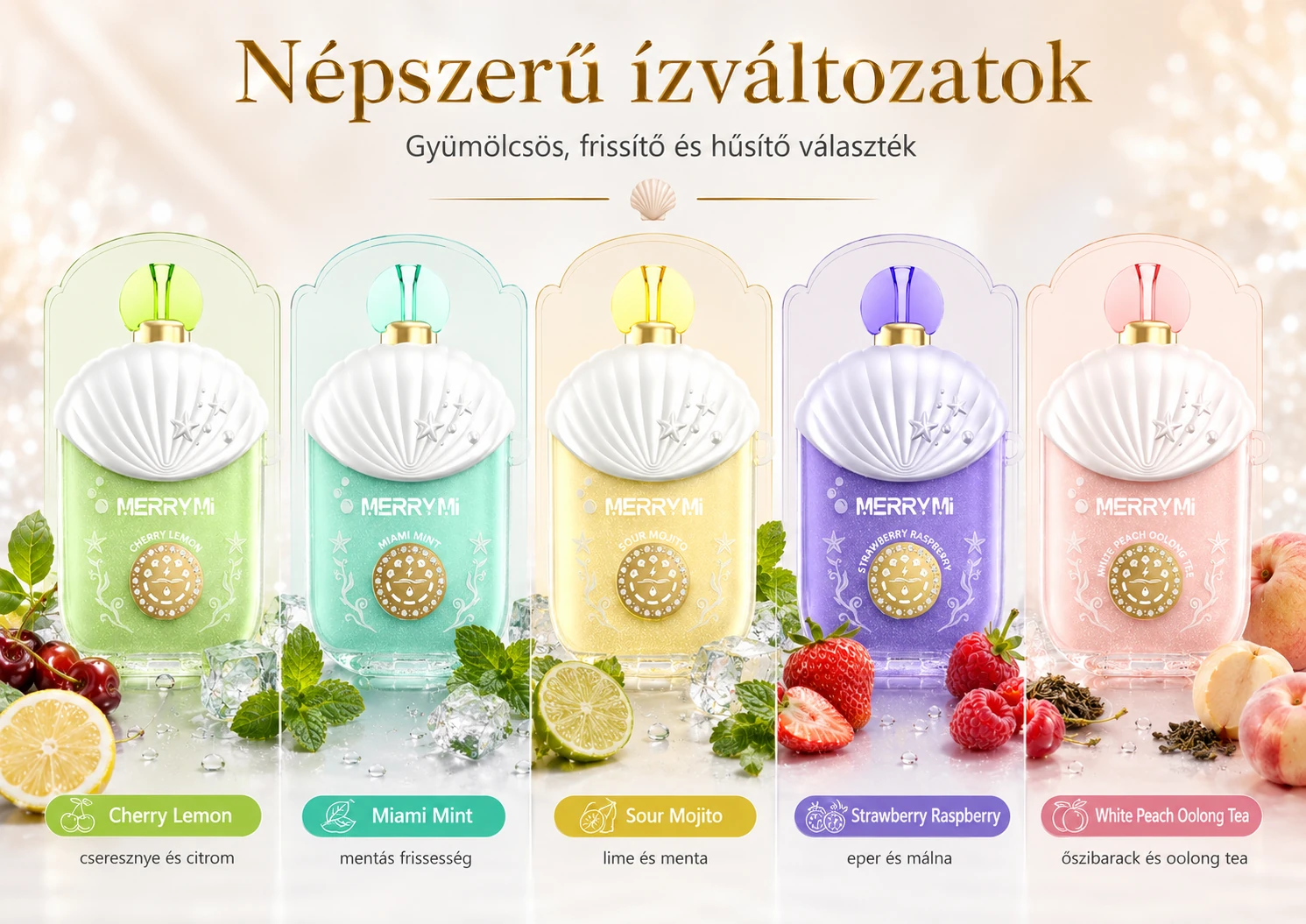 Merry Mi Kitty S 40000 Puffs – ízválaszték és ízrendszer