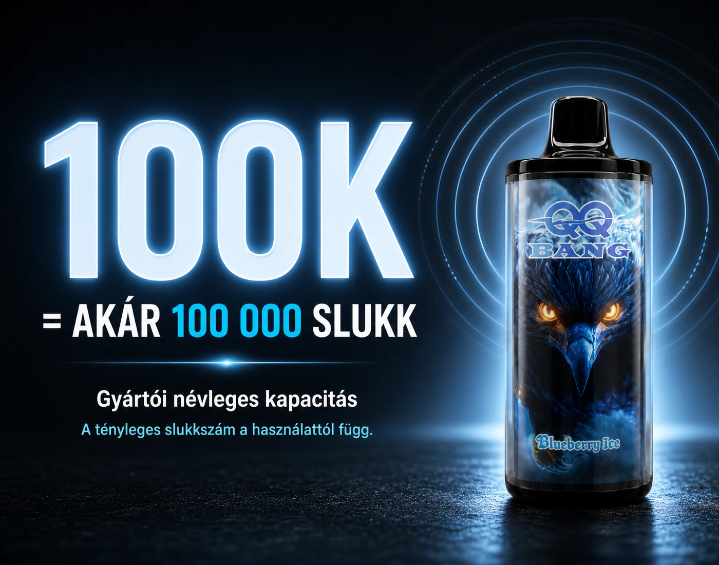 QQ BANG 100K – akár 100 000 slukk kapacitás