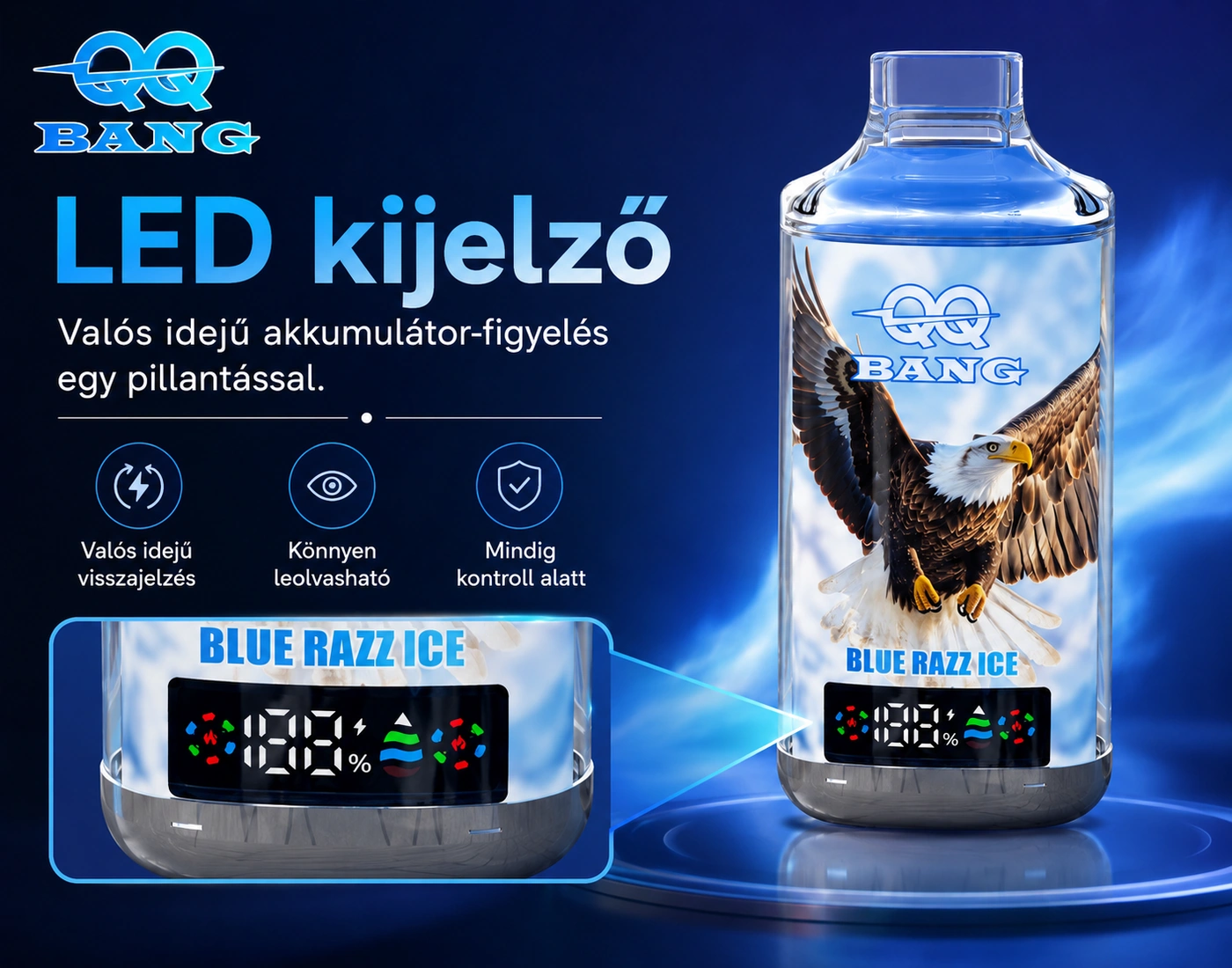 QQ BANG 120K – LED kijelző