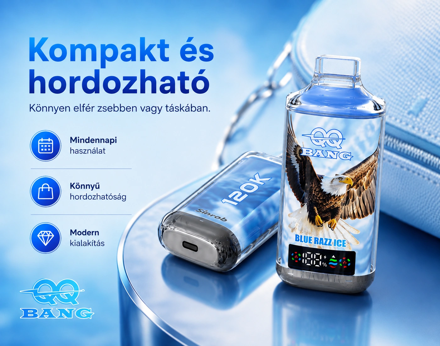 QQ BANG 120K – kompakt, hordozható kialakítás